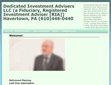 Tablet Screenshot of dedicatedinvestmentadvisors.com